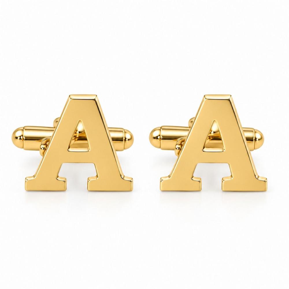 Brass metal with golden polish Cufflinks 